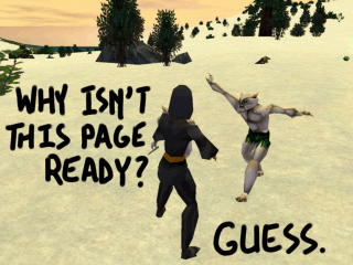 Why isn't this page ready?  Asheron's Call.